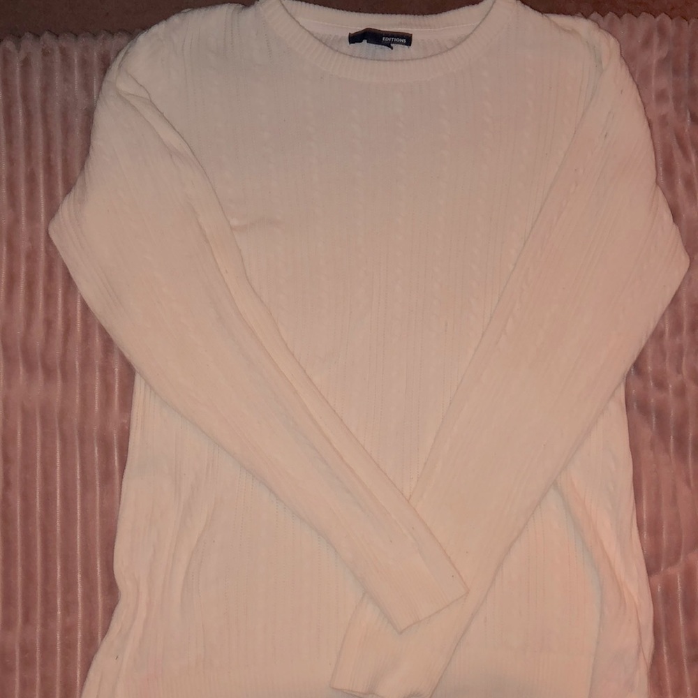 Women’s White Oversized Sweater Size Large